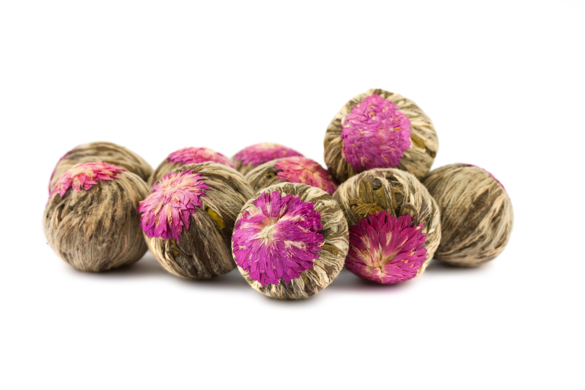 ชาดอกไม้บาน Blooming Tea ขนาด 1 กิโลกรัม ชาดอกไม้บานชาเขียว+ดอกบานไม่รู้โรย (Green tea+Globe amaranth tea)