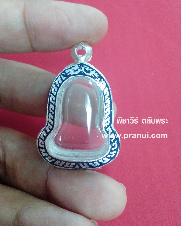 ตลับเงินลงยาใส่พระปิดตามหาอุต