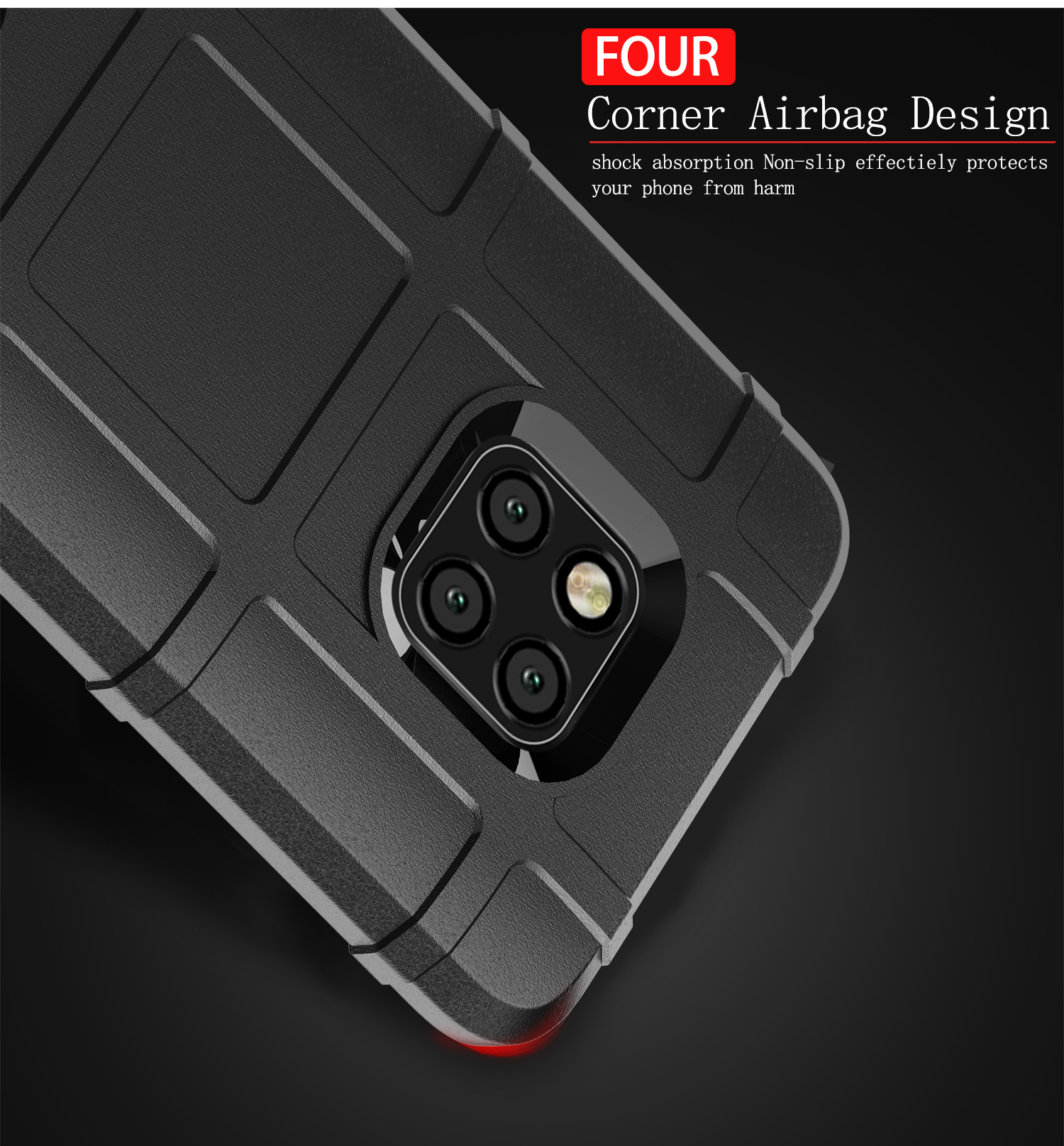 Case Huawei Mate 20 Pro / Pre-order * เคสพื้นผิวตารางสี่เหลี่ยมเนื้อ TPU *