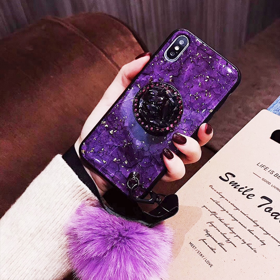 Case Huawei Nova 3 / Pre-orde * เคสเคลือบปั๊มทองคำเลอค่าหรูหรา วัสดุ TPU อ่อนนุ่มยืดหยุ่นและทนทาน + ขาตั้ง + พู่ *