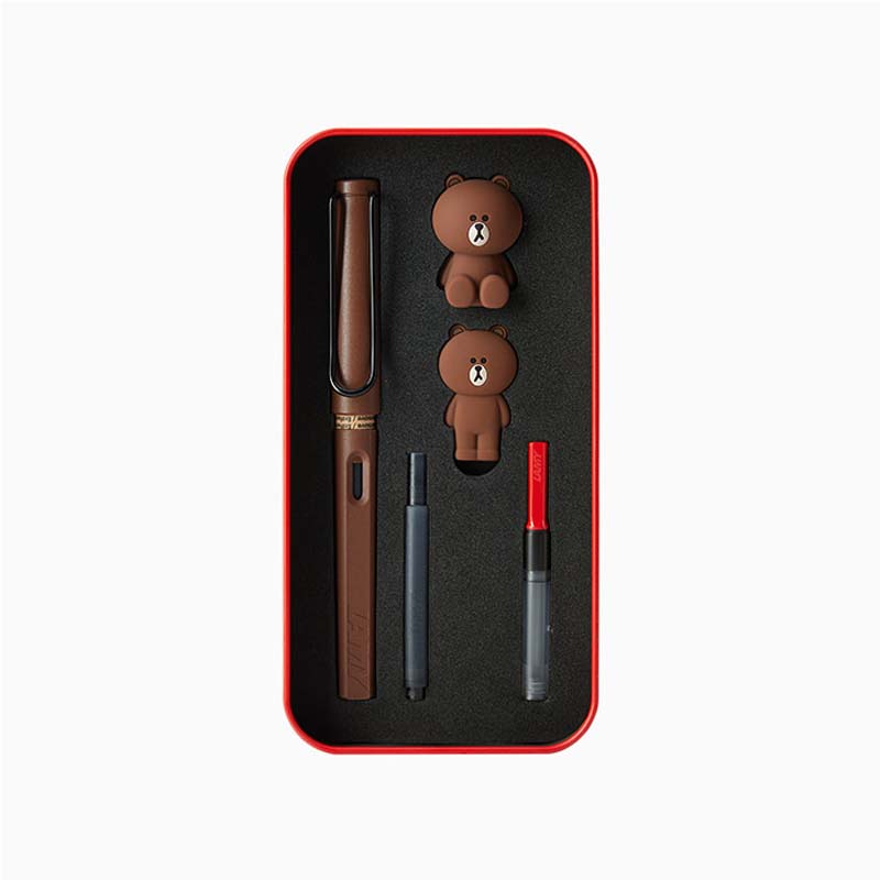 LAMY X LINE FRIENDS BROWN IN THE RED LIMITED EDITION