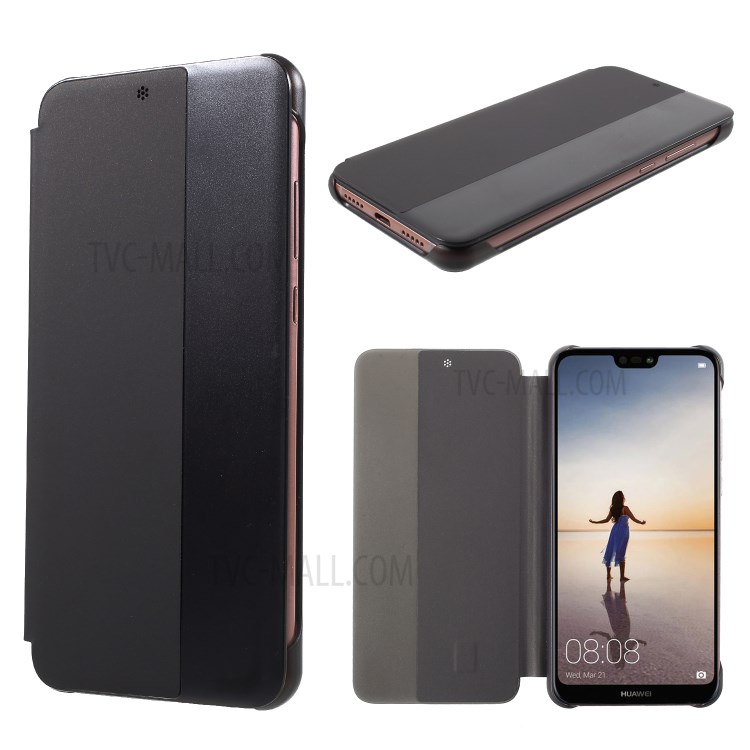 Case Huawei P20 / Pre-order * เคสดูหน้าต่างสมาร์ทหนัง PU ปลุกและนอนหลับช่วยประหยัดพลังงาน *
