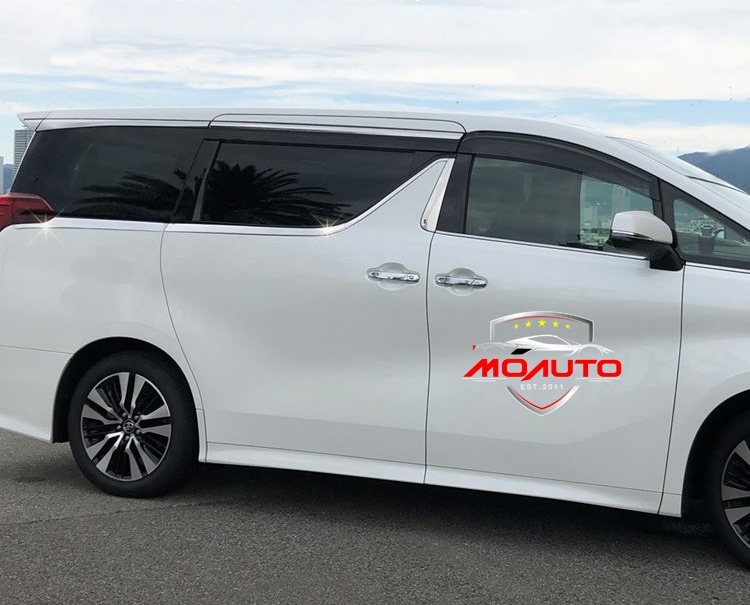 ขอบหน้าต่างชายประตูหลังสแตนเลท ALPHARD / VELLFIRE 30 MC