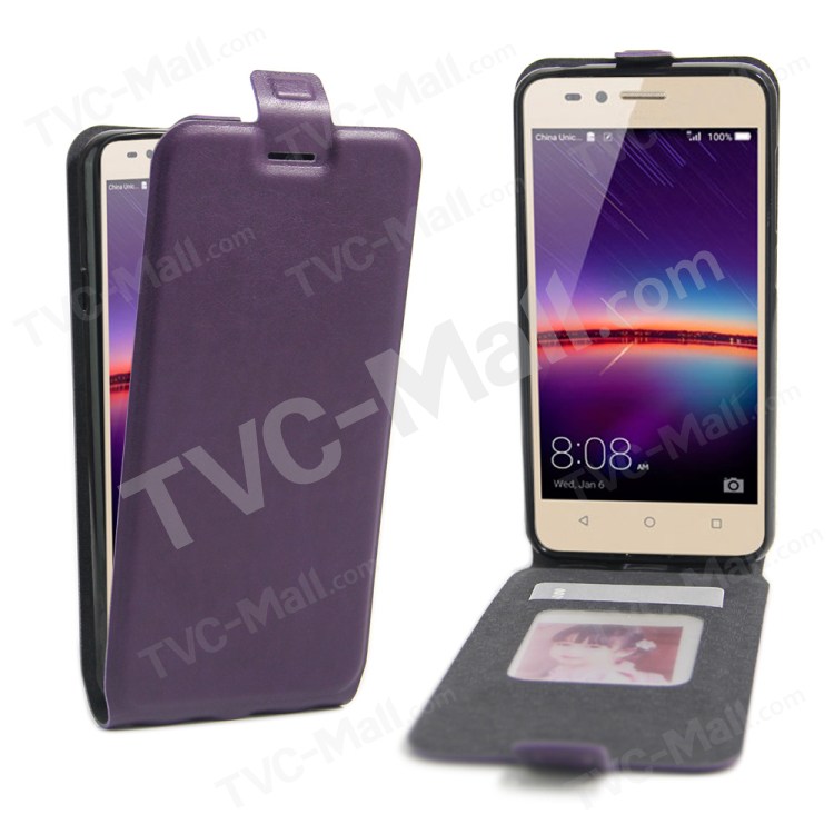 Case Huawei Y3ii / Pre-order * เคสแนวตั้งซองหนังม้า *
