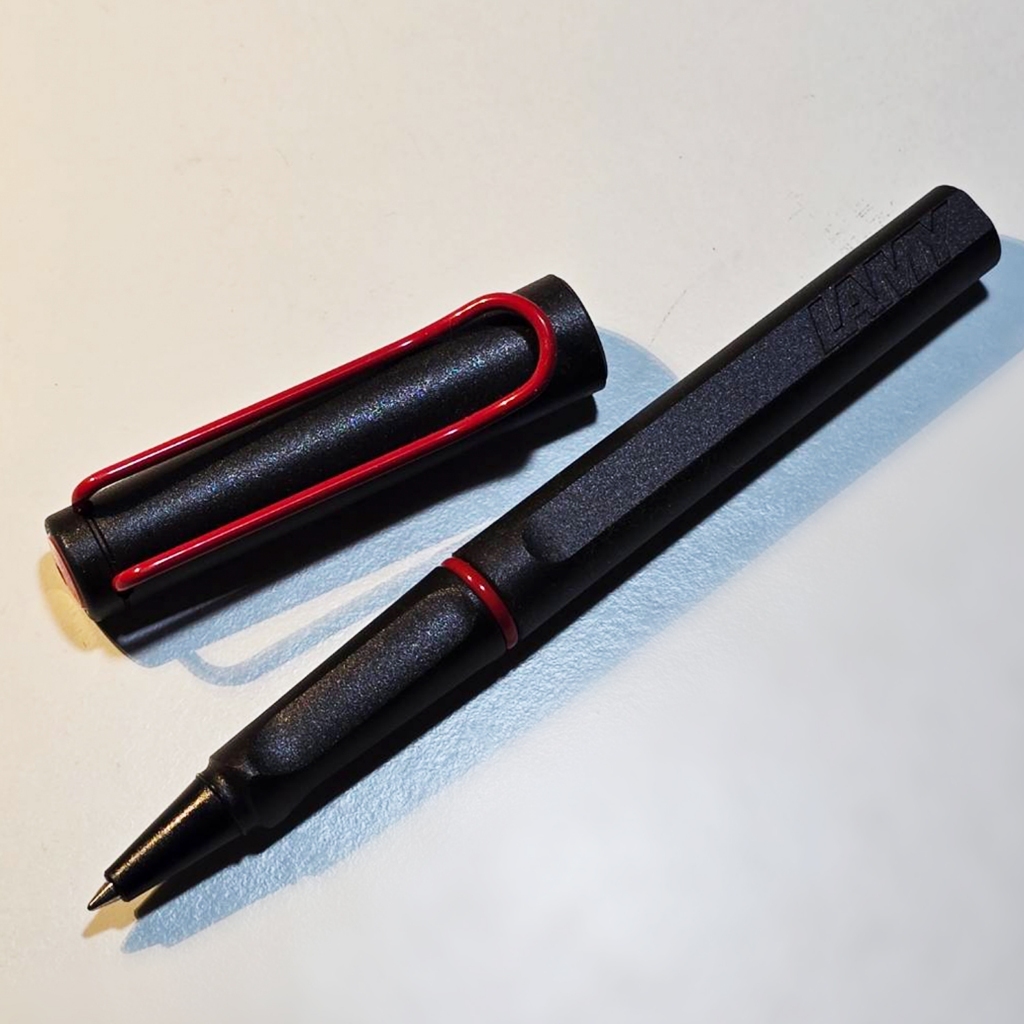 LAMY safari rollerball pen umbra red clip special edition