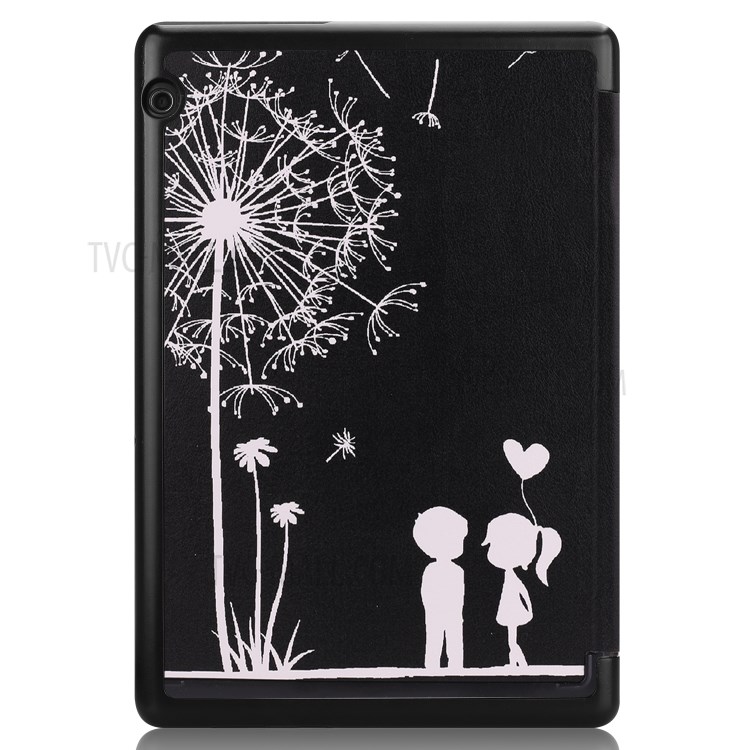 Case Huawei MediaPad T5 / Pre-Order * รูปแบบการพิมพ์หนังแท็บเล็ตขาตั้ง 3 -พับ *