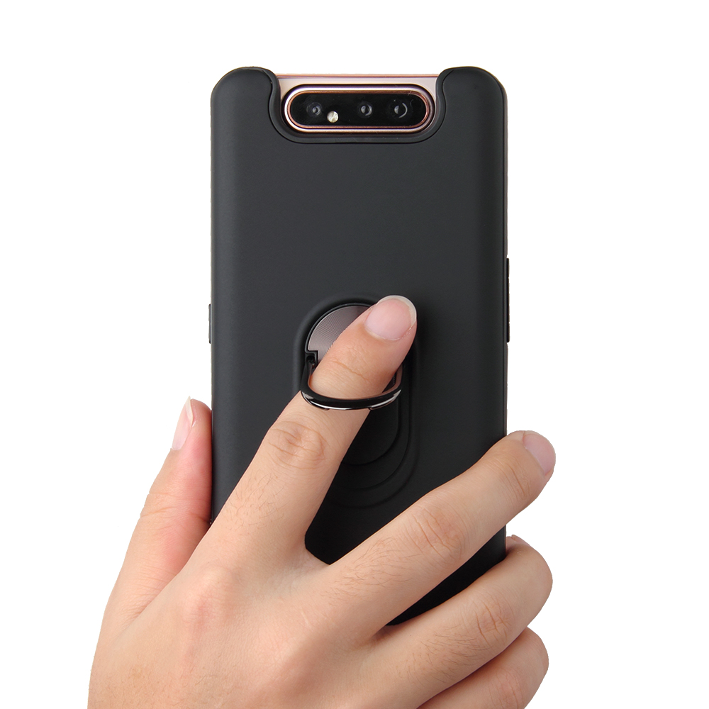 Case Samsung Galaxy A80, A90 # Pre-Order * เคส PC + TPU Hybrid ที่ถอดออกได้พร้อมขาตั้ง + แหวนนิ้ว *