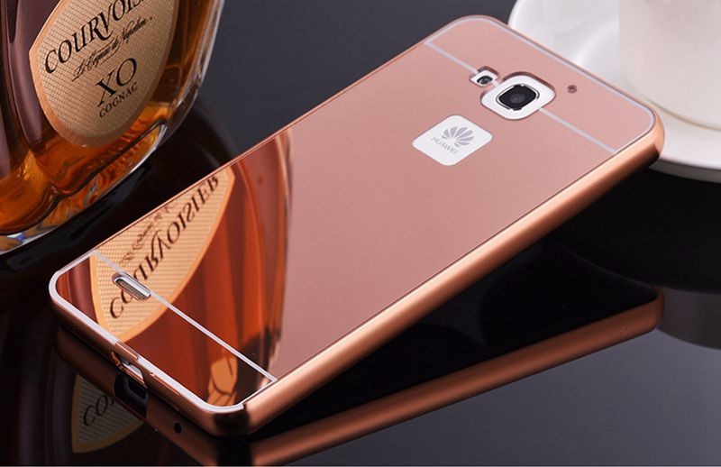 Case Huawei Y3ii / Pre-order * Bumpers 2in1 แกร่งกันชนโลหะ + พลาสติกแผ่นหลังเงาเหมือนกระจก *