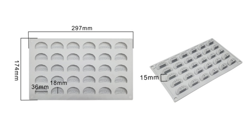แม่พิมพ์ซิลิโคนกลีบส้ม 6g 2*4*2 cm 003812