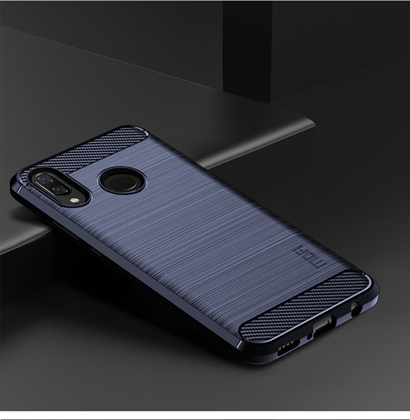 Case Huawei Y9 2019 / Pre-orde * MOFI คาร์บอนไฟเบอร์ Texture Brushed TPU Cover *