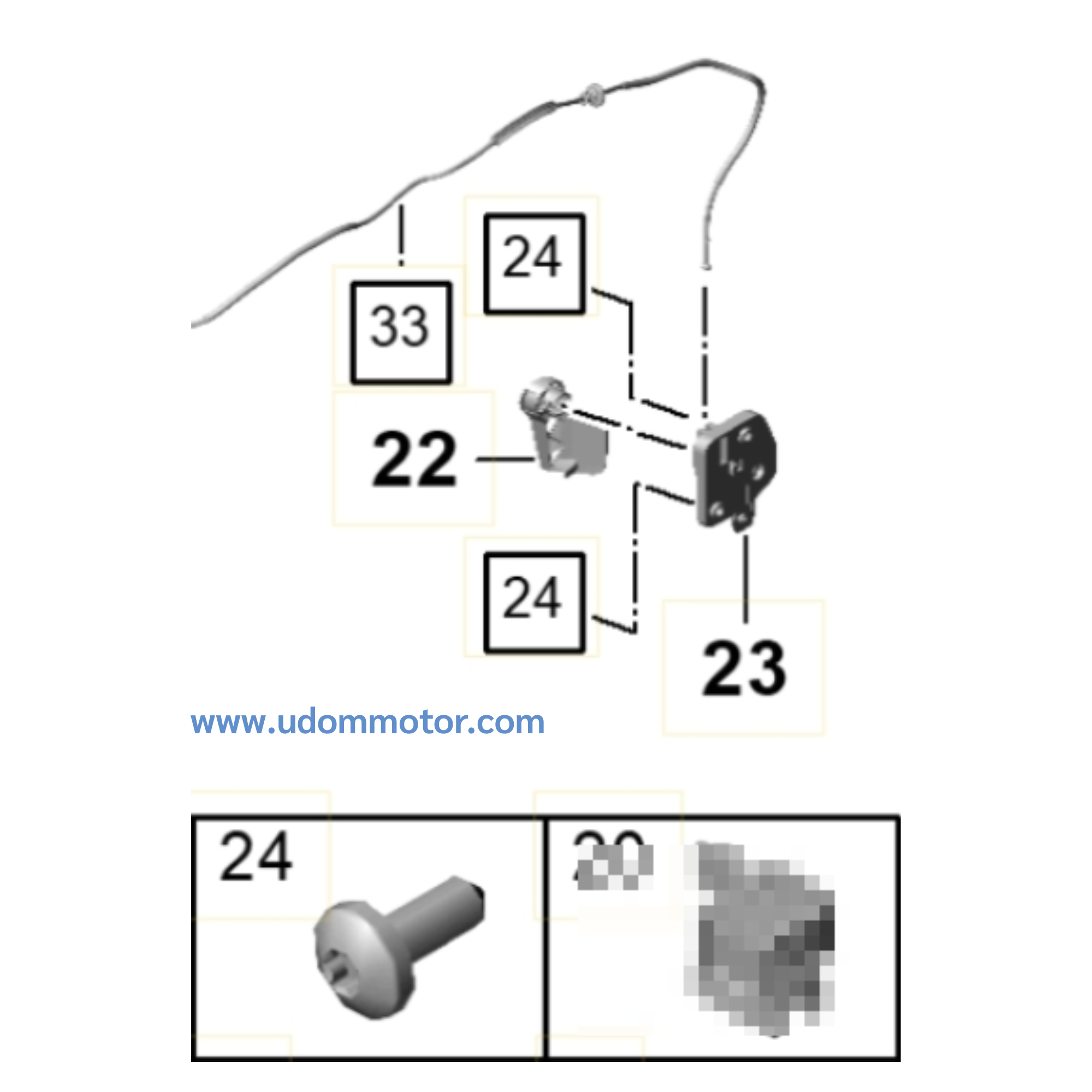 PORSCHE CAYENNE ขายึด ปอร์เช่ คาเยนน์ (เบอร์ 22-23 นิ้ว) / 95882353301 95882363301