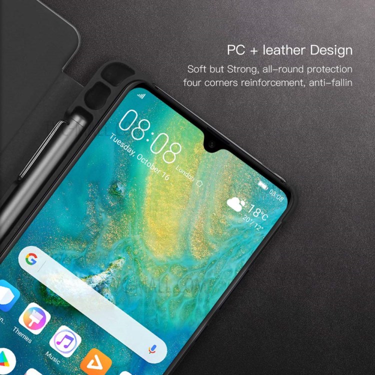 Case Huawei Mate 20 X / Mate 20 X 5G # Pre-order * MOMAX Smart View หน้าต่างยืนปกหนังโทรศัพท์พร้อมช่องเสียบปากกา *