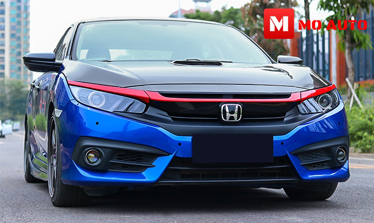 คิ้วกระจังหน้าแดง CIVIC FC / FK