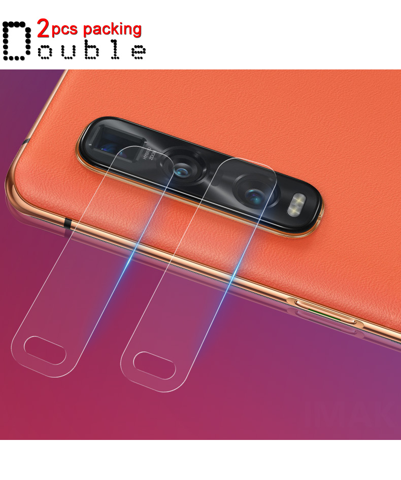 กระจกกันรอยเลนส์กล้องหลัง OPPO Find X2 Pro / Pre-order * IMAK 2pcs / แพ็คสูงแก้วเลนส์ฟิล์มป้องกัน *