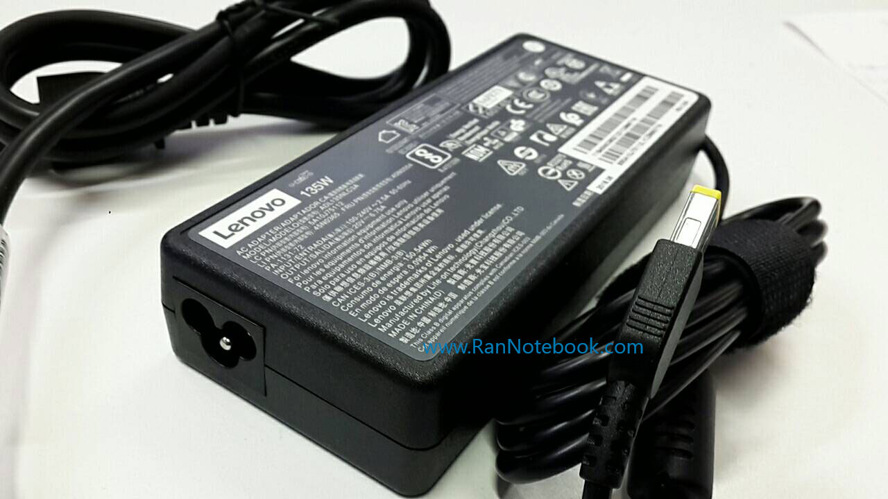 Adapter Lenovo T440p 20V 135W สายชาร์จ โน๊ตบุ๊ค ของแท้ ราคา พิเศษ ประกันศูนย์ Lenovo Thailand
