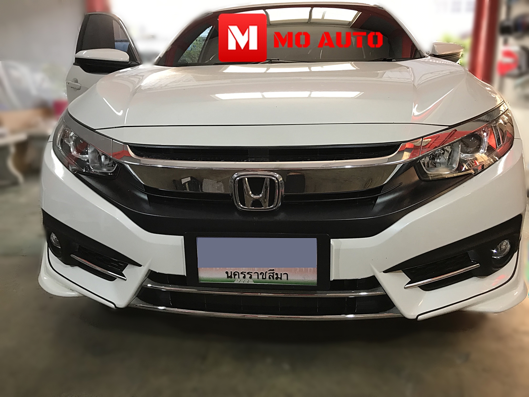 คิ้วกระจังหน้าล่างโครเมียม CIVIC FC