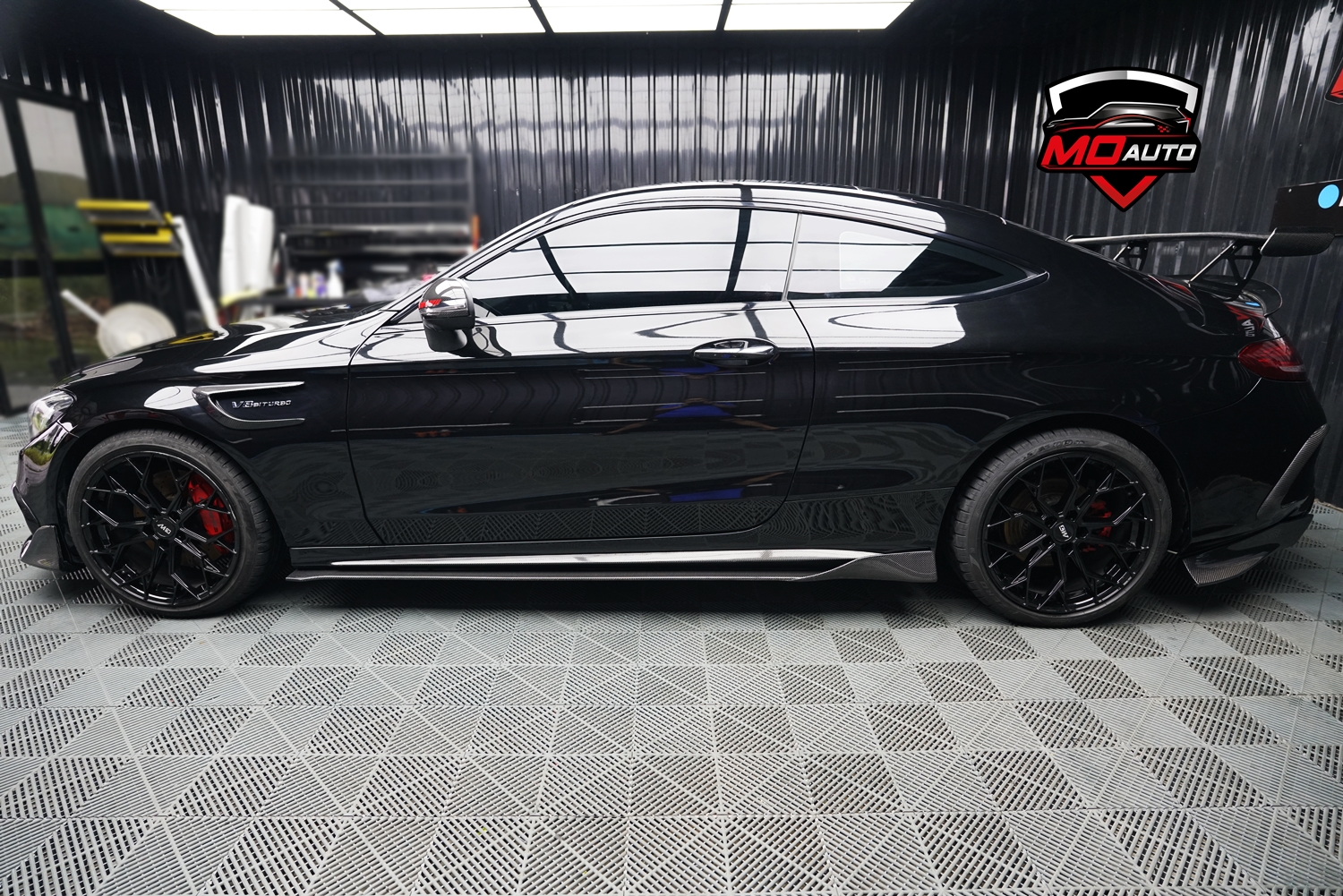 ลิ้นข้างเพียวคาร์บอน M STYLE สำหรับ C-Coupe