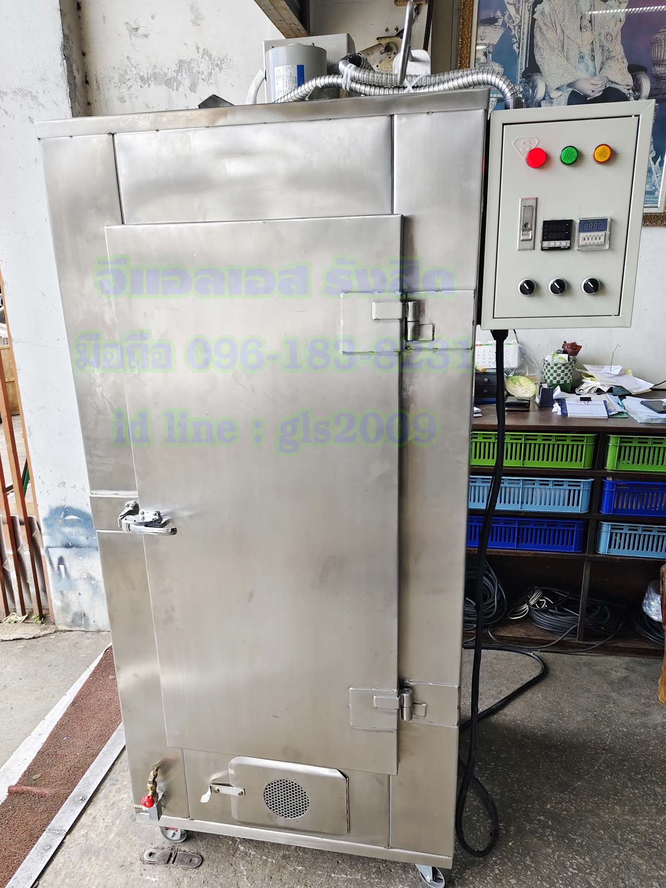 ตู้อบลมร้อนไฟฟ้า10ชั้นสแตนเลส