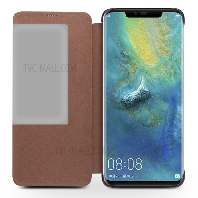 Case Huawei Mate 20 / Pre-order * QIALINO หนังวัวแท้ชั้นบน รองรับฟังก์ชั่นปลุก / นอนหลับอัจฉริยะ ดูหน้าต่างสำหรับแสดงข้อมูล *