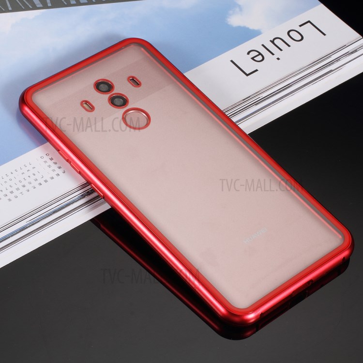 Case Huawei Mate 10 Pro / Pre-order * เคสกรอบโลหะแม่เหล็ก + ปกหลังกระจกนิรภัย ถอดออกได้ *