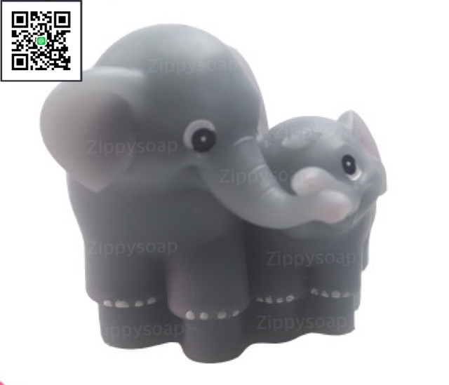 แม่พิมพ์ซิลิโคนปะกบ ช้างแม่ลูก 50g 4.5*5 cm
