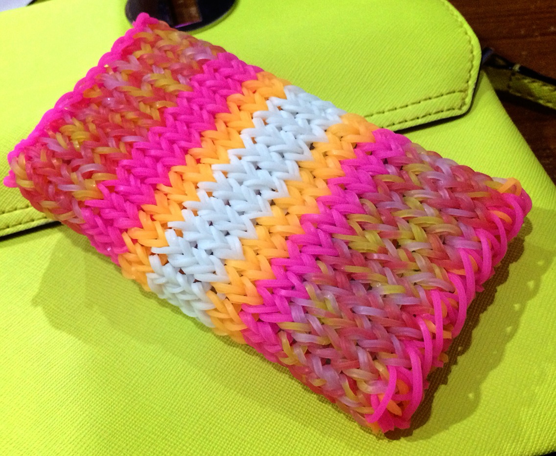 ยางถัก loomband ทำ case iphone