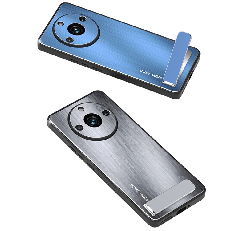 Case Realme 11 Pro 5G / 11 Pro + 5G # Pre-order * เคสกันกระแทก TPU + อลูมิเนียมอัลลอยด์ Brushed Cover พร้อมขาตั้ง *