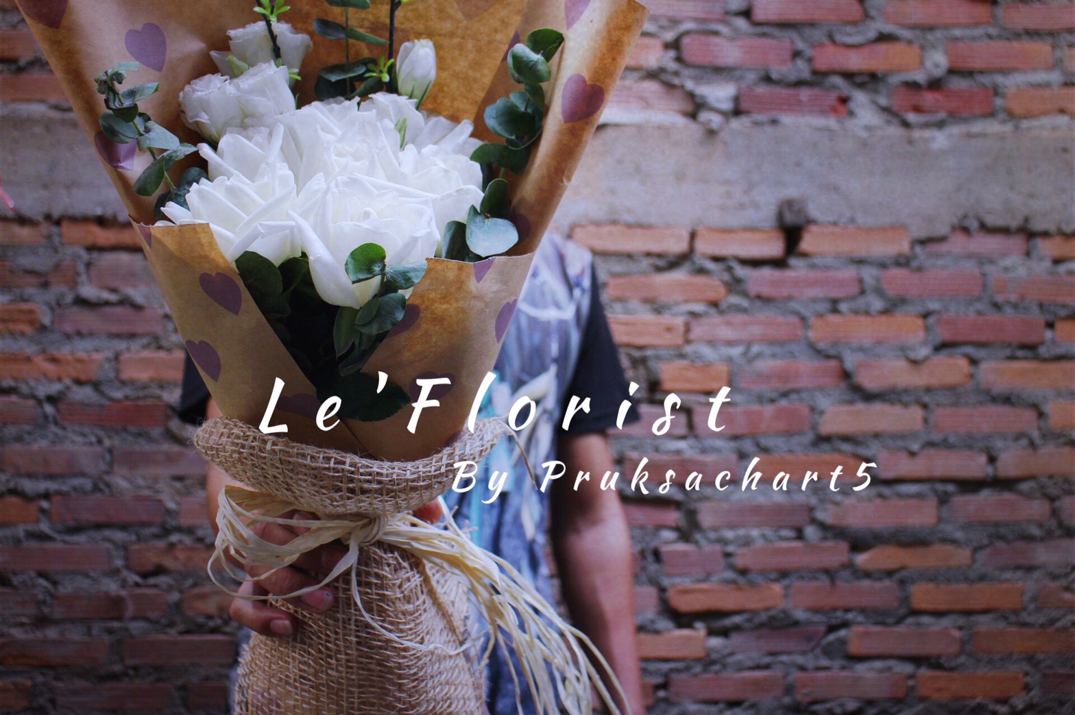 B50 thai White rose (Fresh flower)