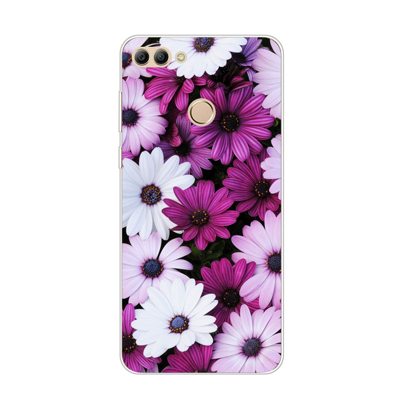 Case Huawei Y9 / Pre-order * เคสซิลิคอนสดใสดอกไม้จิตรกรรมSoft TPU *