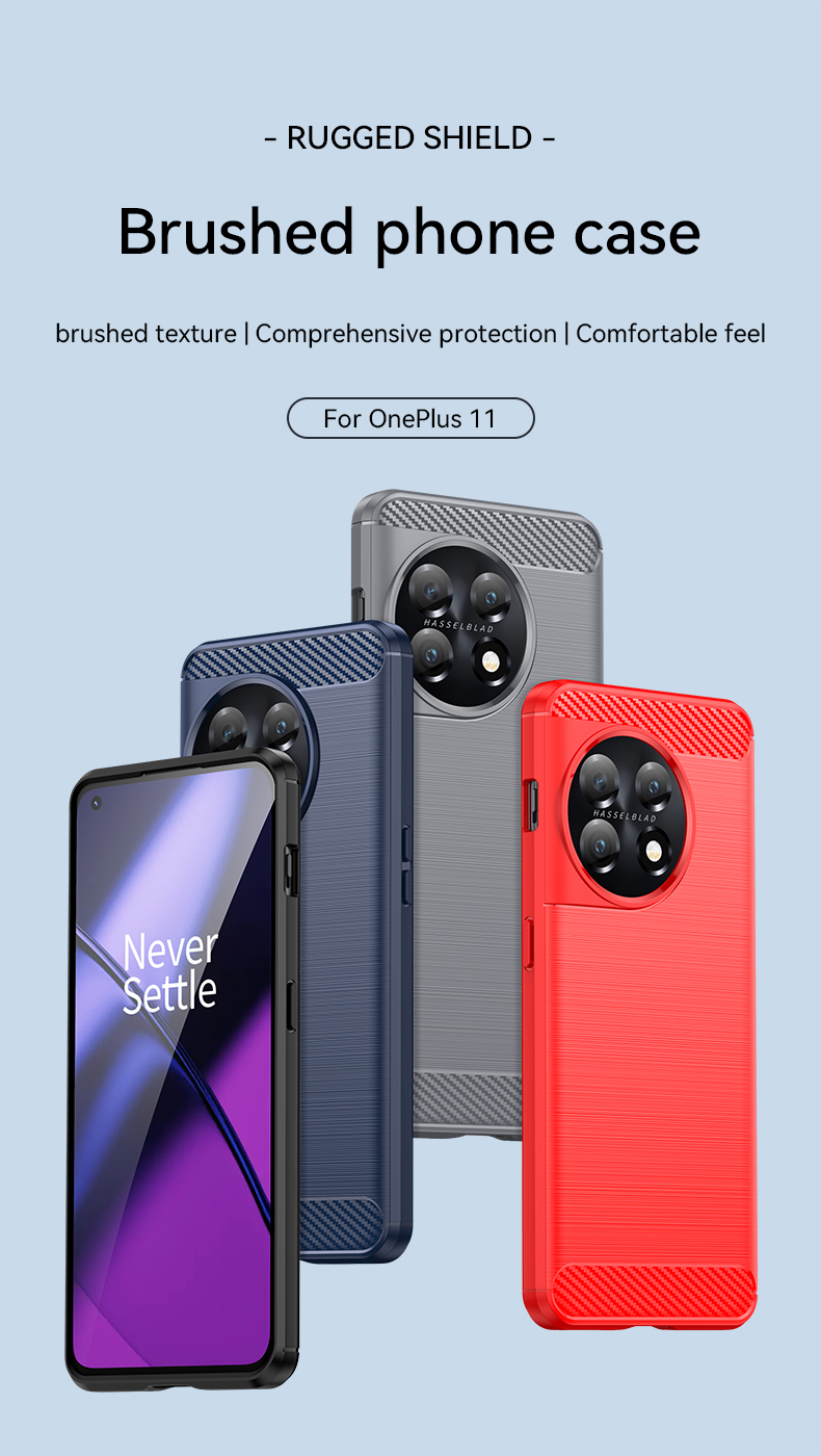 Case OnePlus 11 5G # Pre-Order * เคสป้องกันรอยขีดข่วน TPU พื้นผิวคาร์บอนไฟเบอร์แบบขัดเงา *