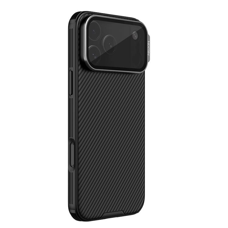 Case iPhone 17 Pro Max # Pre-order * NILLKIN CamShield Prop Texture ฝาครอบกระจกใส MagSafe เคสโทรศัพท์พีซีแบบแม่เหล็ก (สีดำ)*