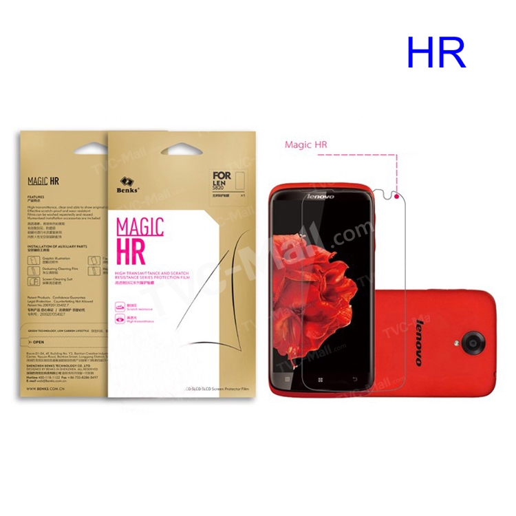 ฟิล์มกันรอย Lenovo S820 / พร้อมส่ง * Benks ทำจากวัสดุที่มีความโปร่งใสสูงแสดงพิเศษที่ชัดเจน *