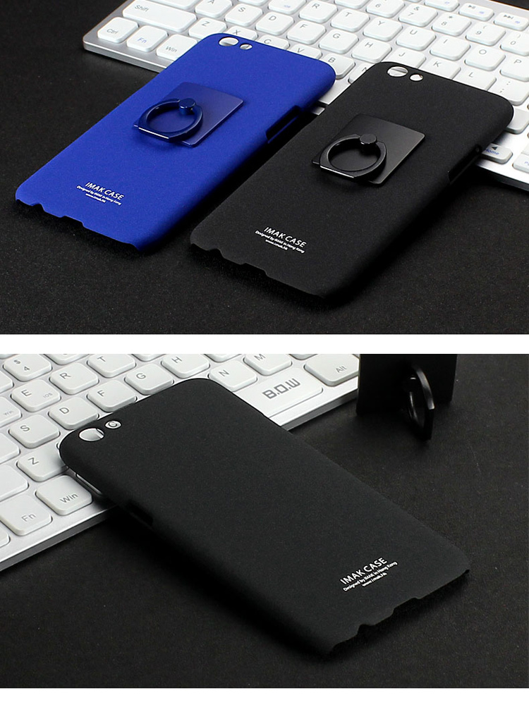 Case OPPO R9s / Pre-order * เคส IMAK แบบแข็งพร้อมขาตั้งแหวน + ฟิล์มกันรอย *