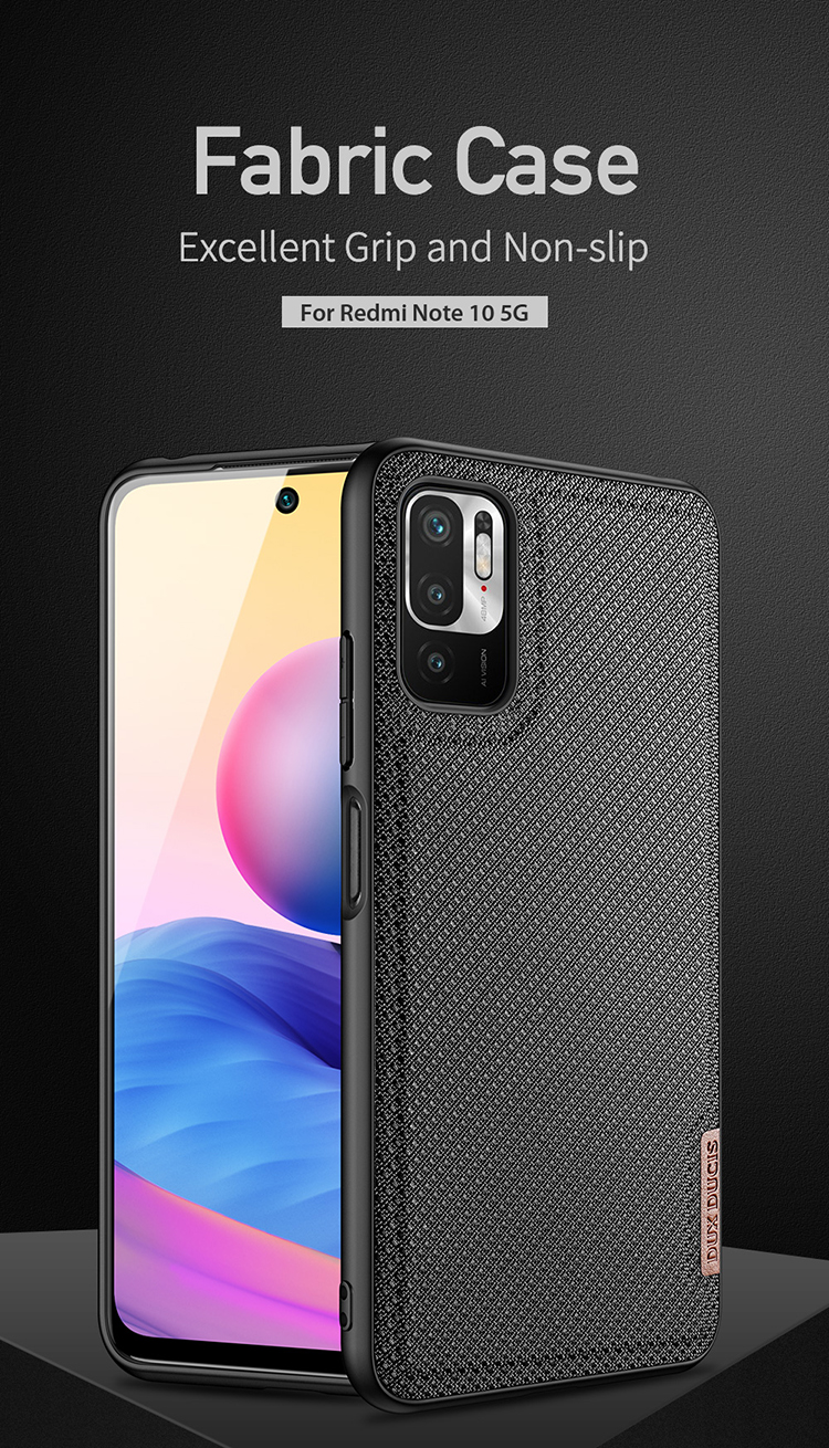 Case Xiaomi Redmi Note 10 5G # Pre-Order * DUX DUCIS FINO ซีรีส์ PVC + PC + TPU + ไนล่อนโทรศัพท์ไฮบริดฝาหลัง *