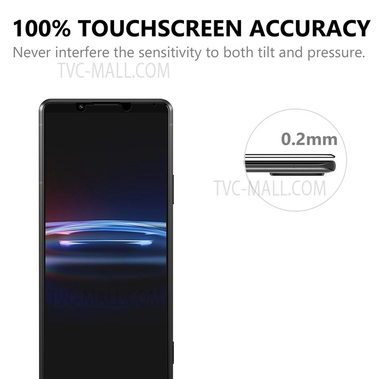 กระจกกันรอย Sony Xperia Pro-I # Pre-Order * Ultra Clear Bubble-free Full Coverage 0.2mm Black Edge AGC Glass กระจกเทมเปอร์ปกป้องหน้าจอ *