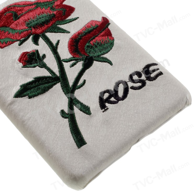 Case Huawei P9 Lite / Pre-order * เย็บปักถักร้อย 3D โรสหนังเคลือบปกแข็ง *