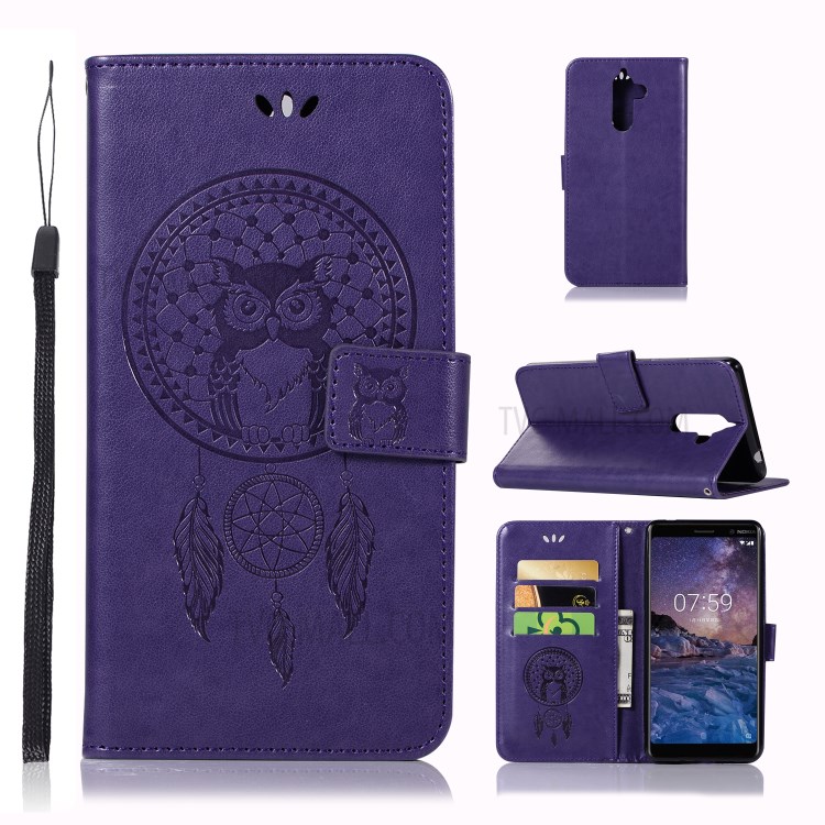 Case Nokia 7 Plus / Pre-Order * พิมพ์ลายนกฮูกจับฝันแบบกระเป๋าสตางค์ *