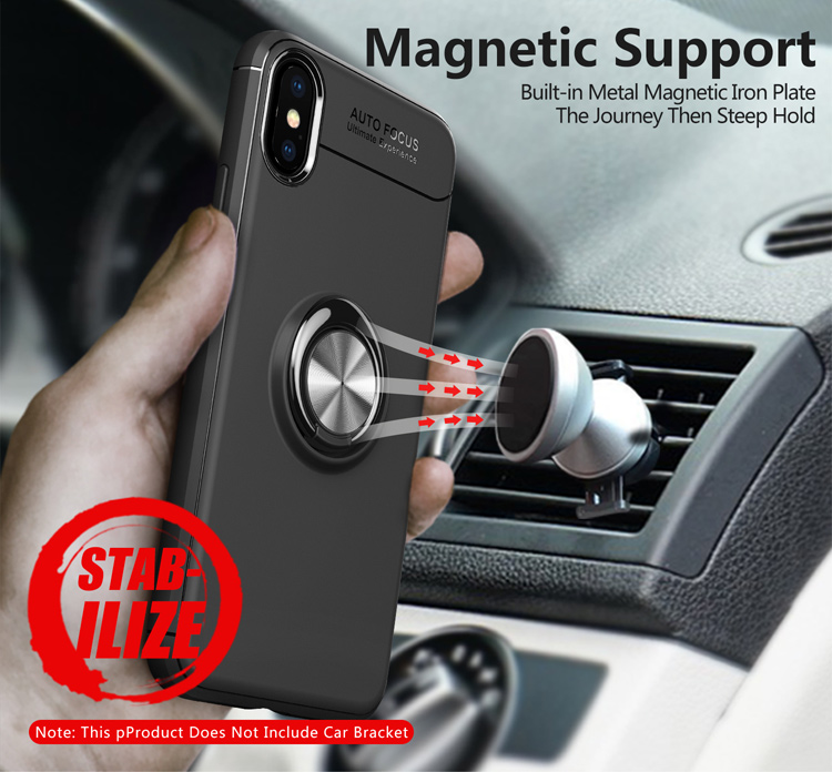 Case iPhone X , iPhone XS / Pre-Order * แหวนนิ้ว +ขา TPU + PC ไฮบริด หมุนได้ 360 องศา *