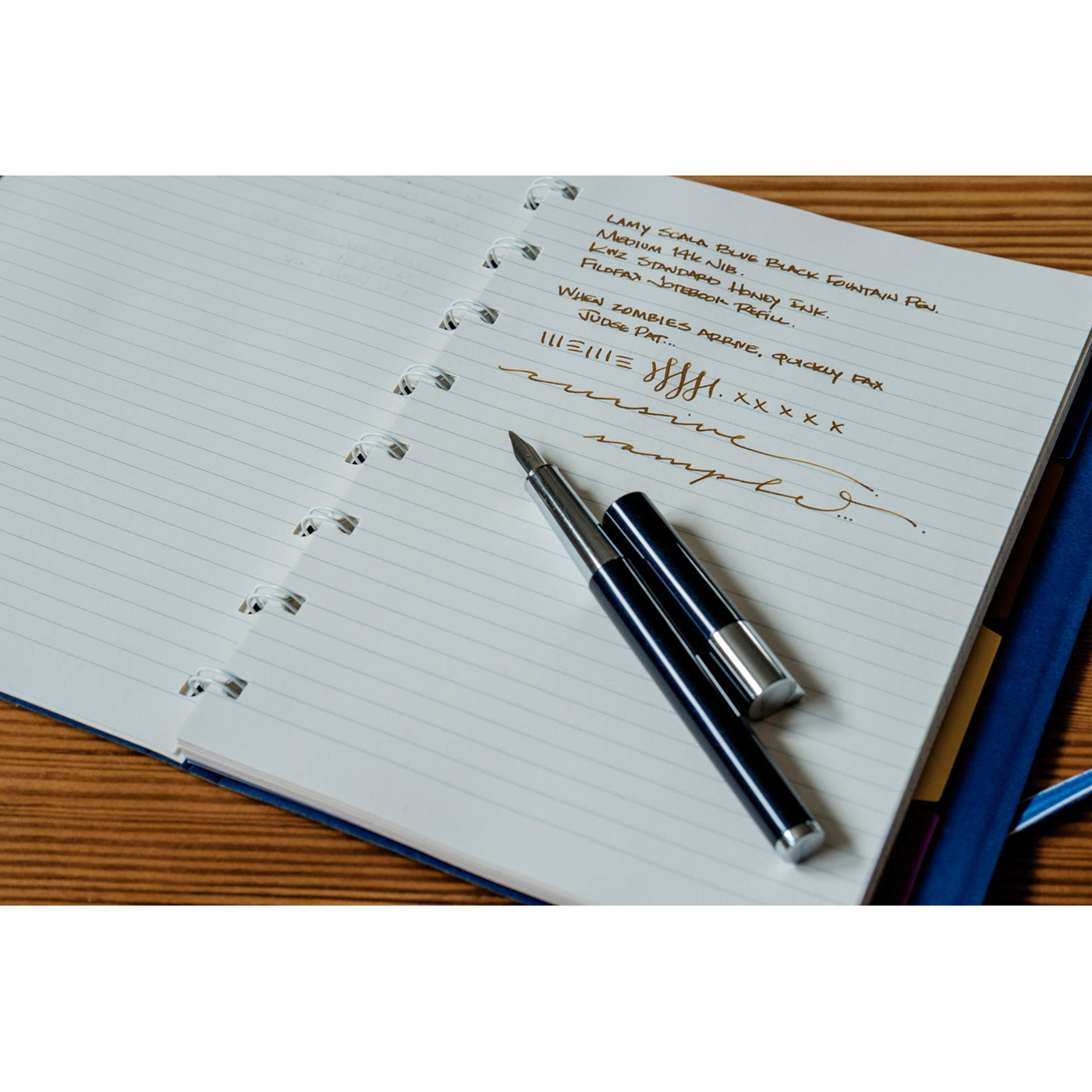 LAMY scala fountain pen Blue Black 2015 limited edition Box set