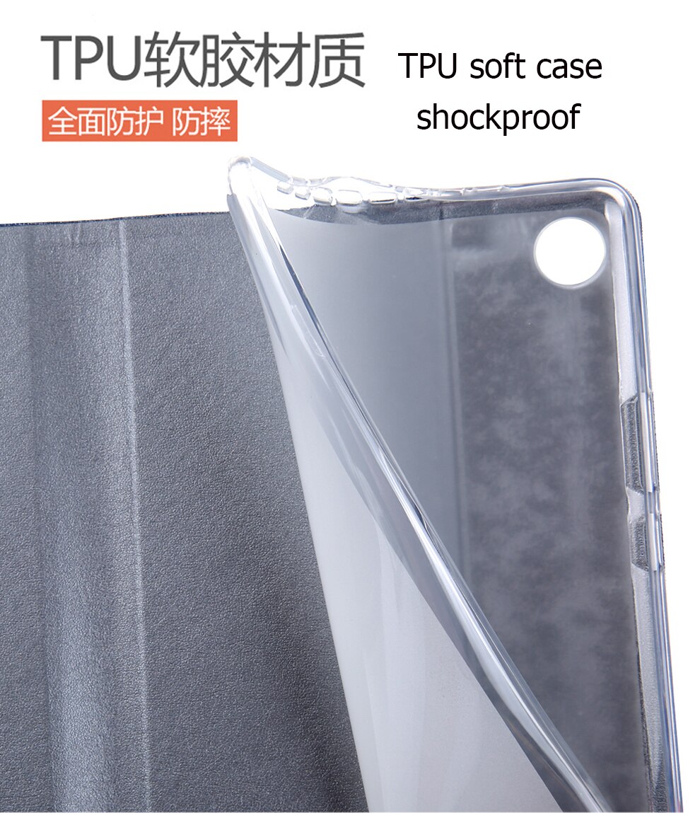 Case Huawei MediaPad M5 / Pre-Order * เคส Smart Cover ผ้า Jean + TPU Soft แขนตื่นขึ้น / นอนหลับ *