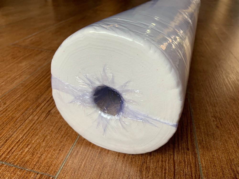 กระดาษรองเตียงกันเปื้อน หนา30แกรม 80*180cm(48-50แผ่น) กันฝุ่นโปร่งระบายอากาศ มีรอยปะสำหรับฉีกแต่ละแผ่น