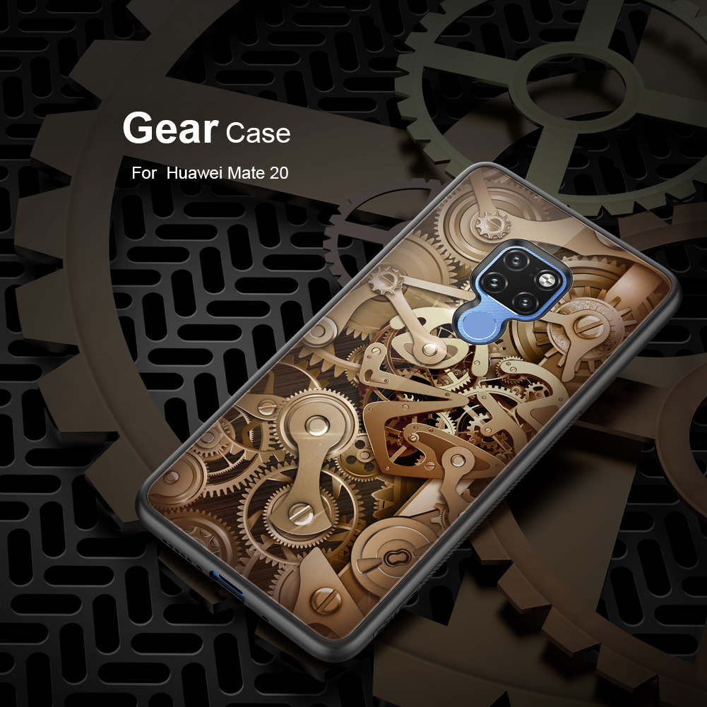 Case Huawei Mate 20 / Pre-order * NILLKIN เคส Spacetime เคสรูปเกียร์ กระจกนิรภัย + PC + TPU ปกไฮบริด *