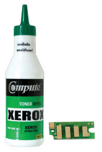 ชุดผงหมึกพร้อมชิป (Refill Toner) For Fuji Xerox P355d Bk
