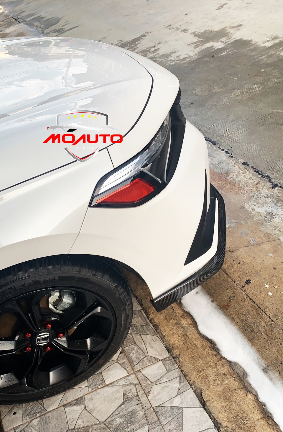 แถบส้มมุมไฟโคมหน้า CIVIC FE