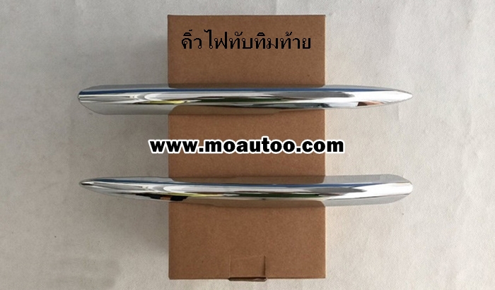 คิ้วฝาครอบไฟตัดหมอกโครเมียมหน้า หลัง CIVIC FC