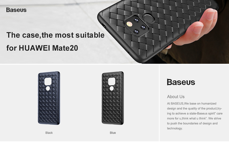 Case Huawei Mate 20 / Pre-order * BASEUS BV วัสดุ TPU จากเยอรมนี Bayer ทอเนื้อสัมผัสกับตาข่ายเพื่อกระจายความร้อน *