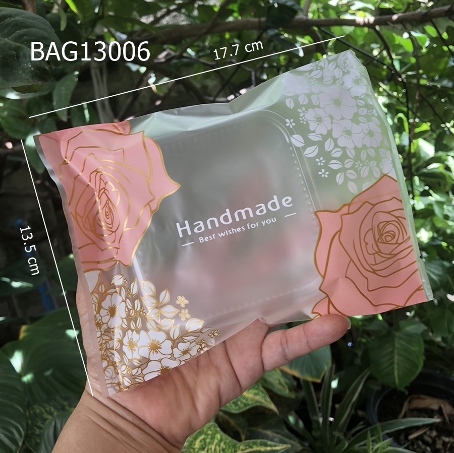 BAG13006 ถุงขนม ถุงขนมไหว้พระจันทร์ ขนาด 13.5*17.7 ซม แพ็ก 95-100 ใบ
