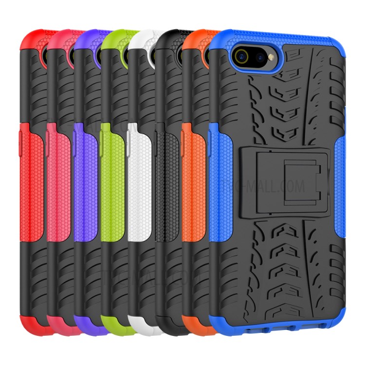 Case Realme C2 # Pre-Order * เคสกันกระแทกไฮบริด PC + TPU พร้อมขาตั้ง *
