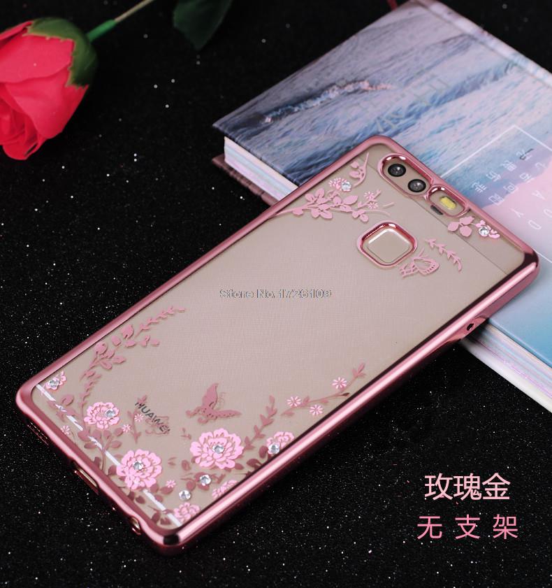 Case Huawei P9 Plus / Pre-order * เคสหรูหราเทคนิคการชุบทอง TPU ซิลิโคนอ่อนนุ่ม *