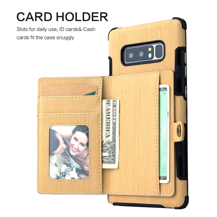Case Samsung Galaxy Note 8 / Pre-order * พื้นผิวขัด เคสกันกระแทก PU TPU Case ด้วยบัตรสล็อตและกระเป๋าสตางค์และกรอบรูป *